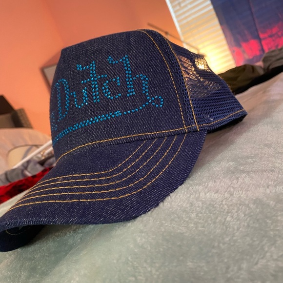 VON DUTCH denim hat with rhinestone - Picture 2 of 4